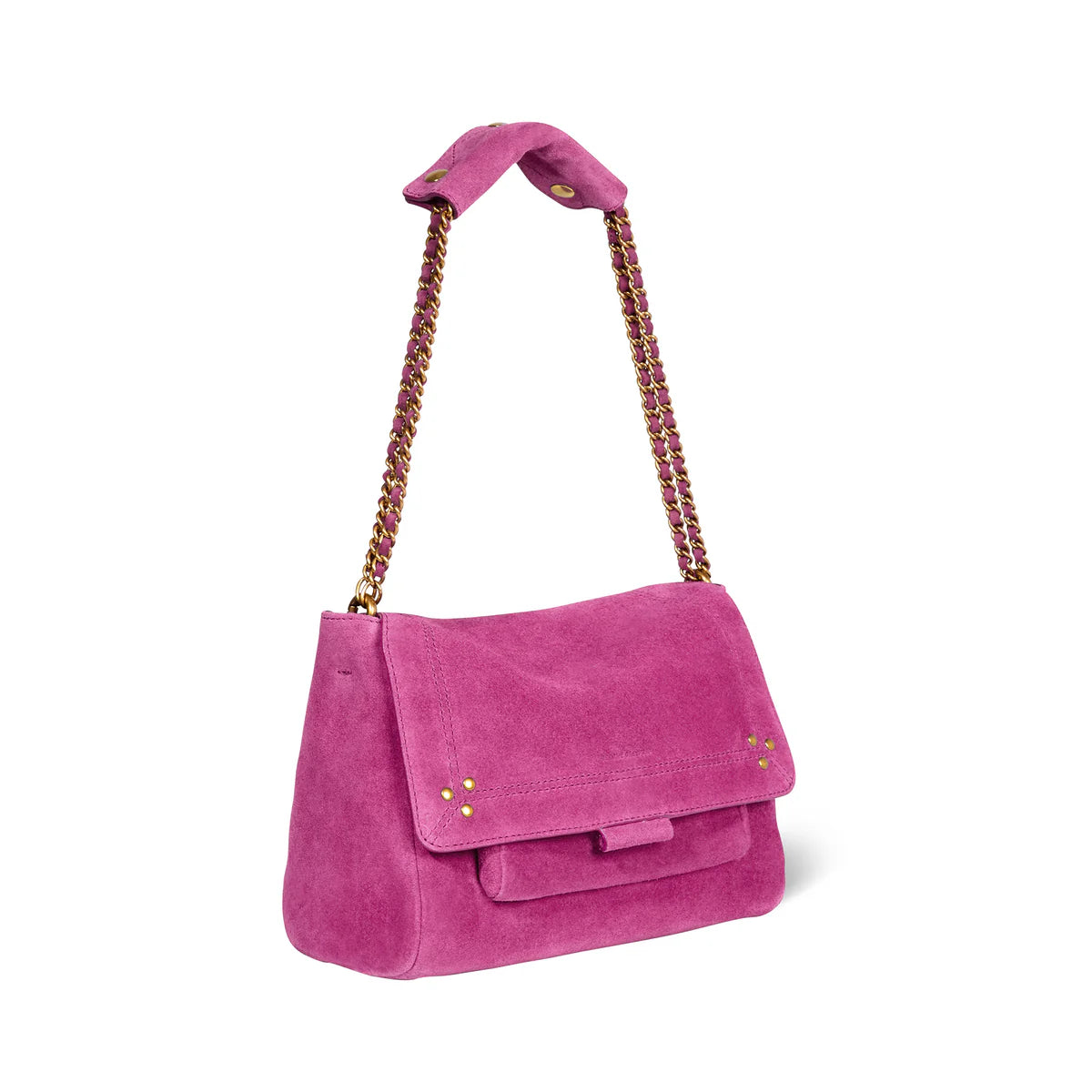 Jerome Dreyfuss Lulu in Split Suede Orchidée