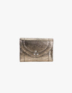 Jerome Dreyfuss Helmut Wallet Lame Champagne