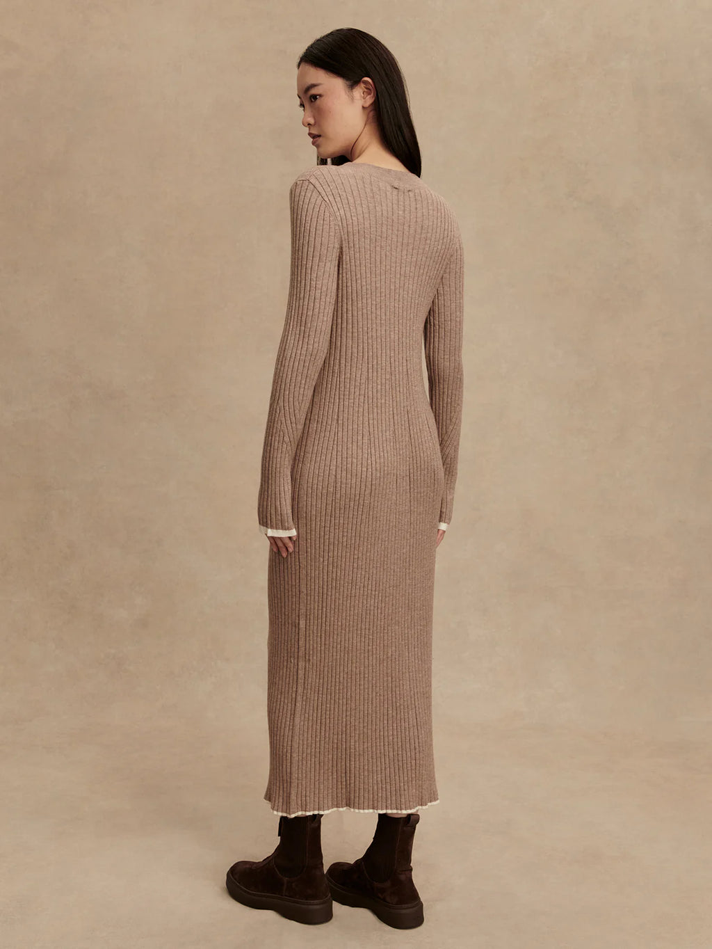 Varley Axel Rib Midi Dress