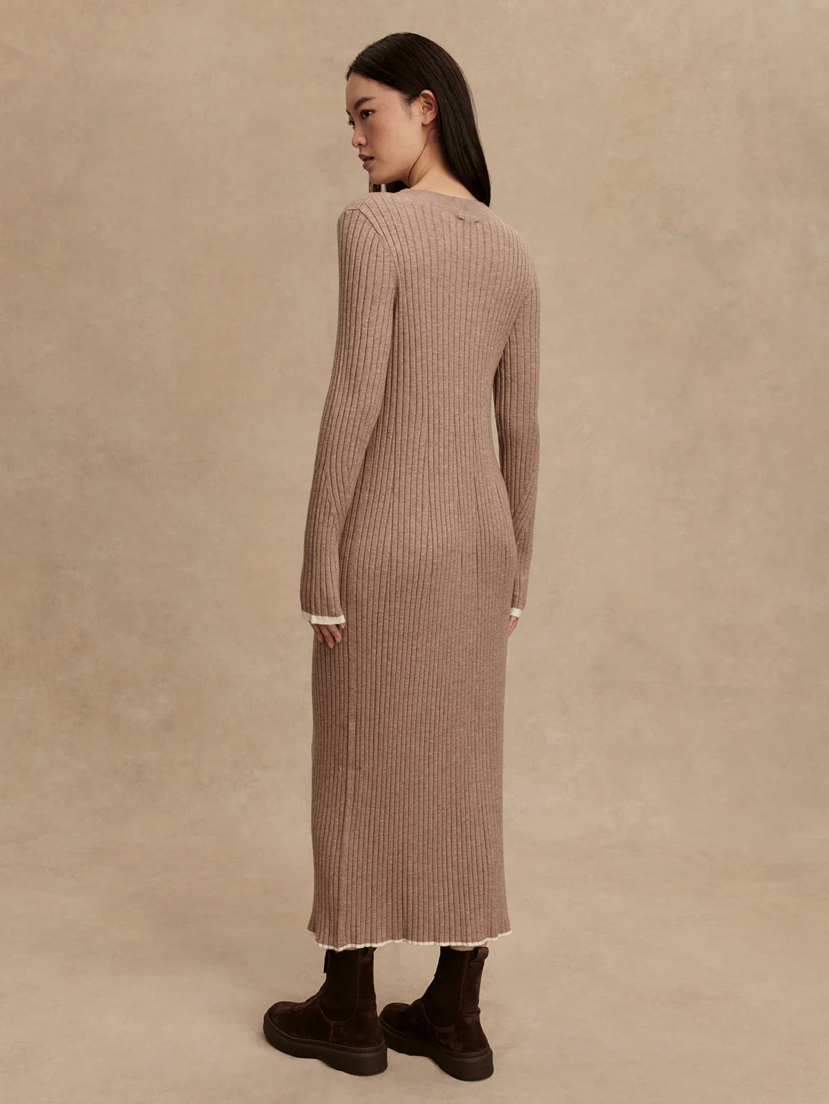 Varley Axel Rib Midi Dress