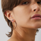 Jenny Bird: Icon Hoops Small Silver