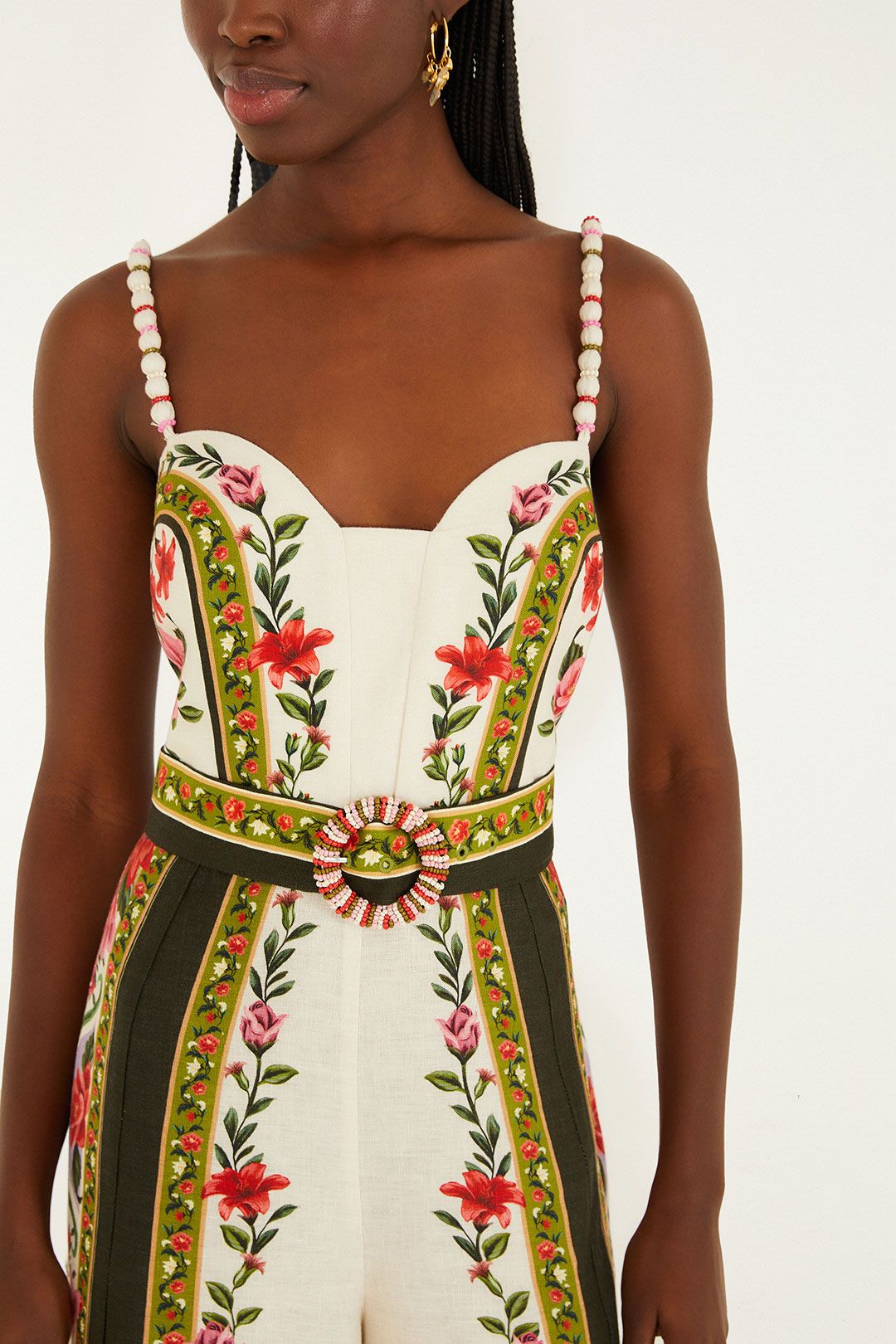 Farm Rio Wonder Rio Sand Maxi Jumpsuit