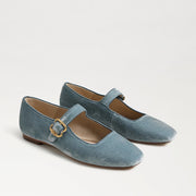 Sam Edelman Michaela Blue Velvet Flat