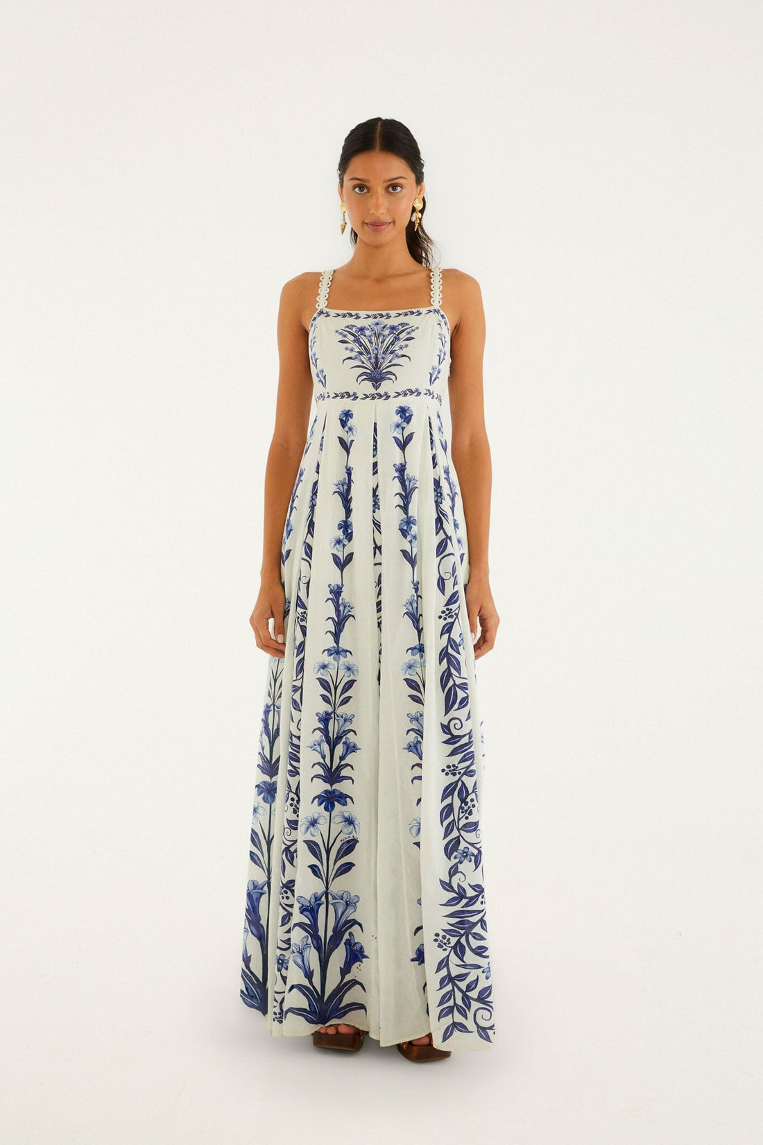 Farm Rio flowers Arch Maxi Dress