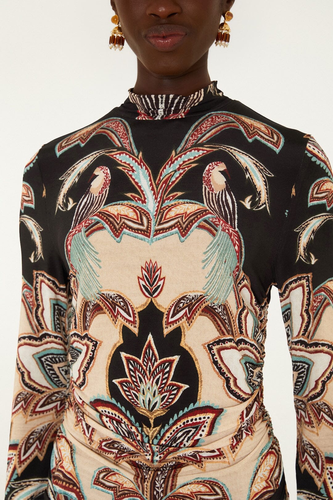Farm Rio Tapestry Dream Beige Blouse