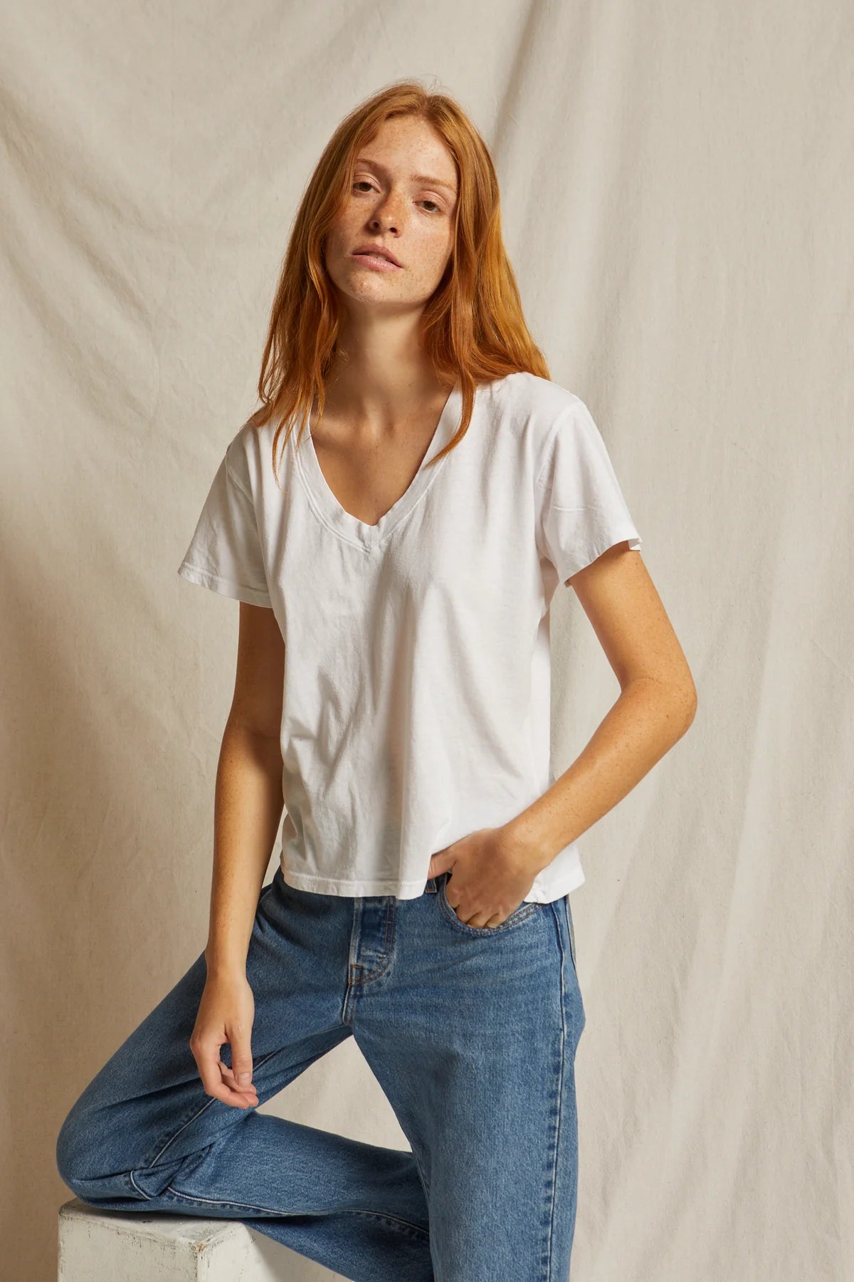 Perfect White Tee Hendrix Basic VNeck