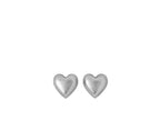 Roxanne Assoulin Puffy Heart Stud Earring Silver
