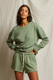 Perfect White Tee: Layla SweatShorts