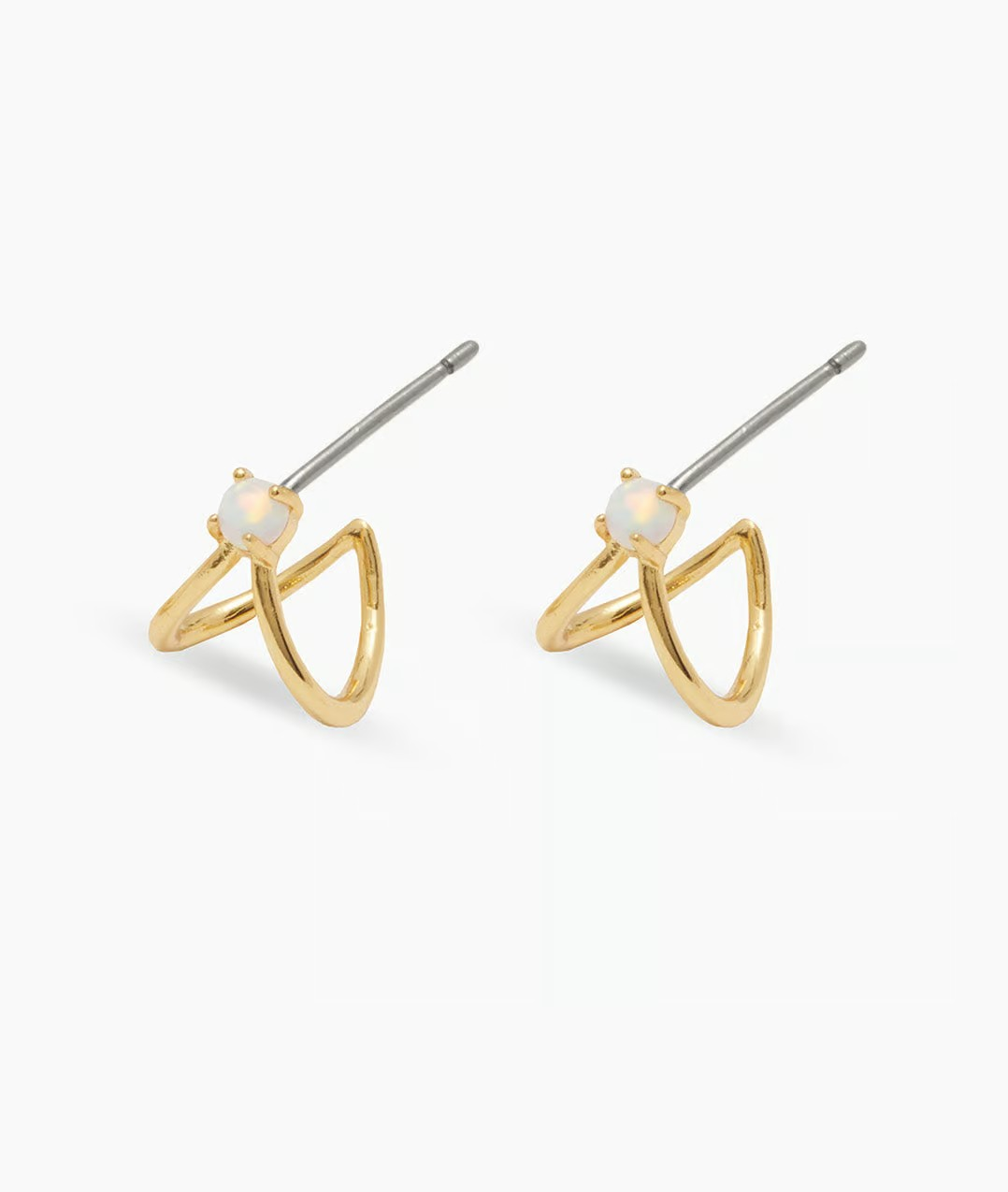 Gorjana Opalite Soltaire Double Huggies