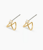 Gorjana Opalite Soltaire Double Huggies