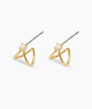 Gorjana Opalite Soltaire Double Huggies