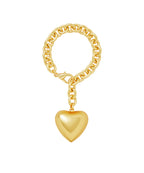 Roxanne Assoulin Puffy Heart Charm Bracelet Gold