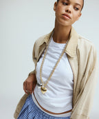 Roxanne Assoulin Heart & Soul Long Pendant Sil