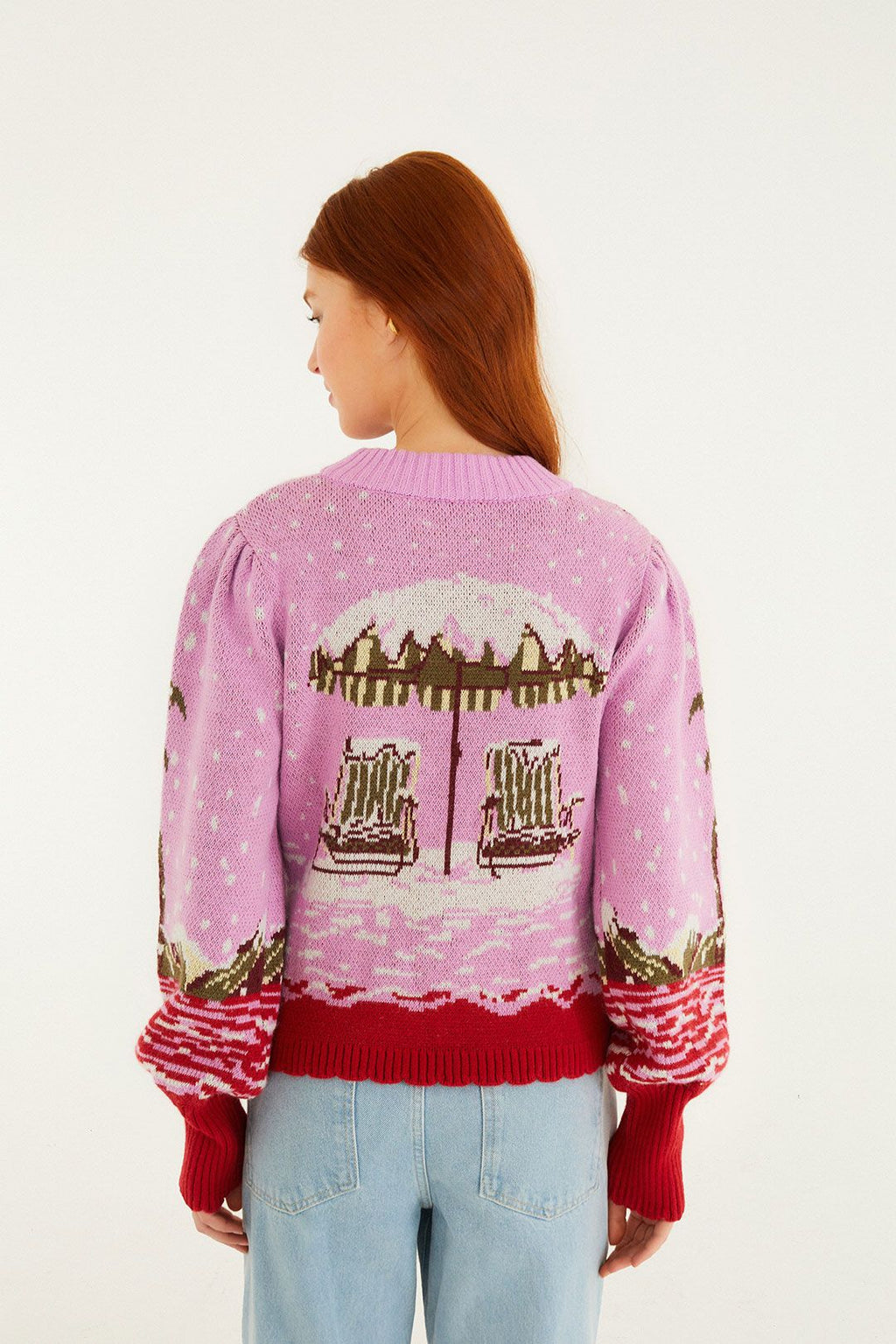 Farm Rio From Sand To Snow Knit Sweater