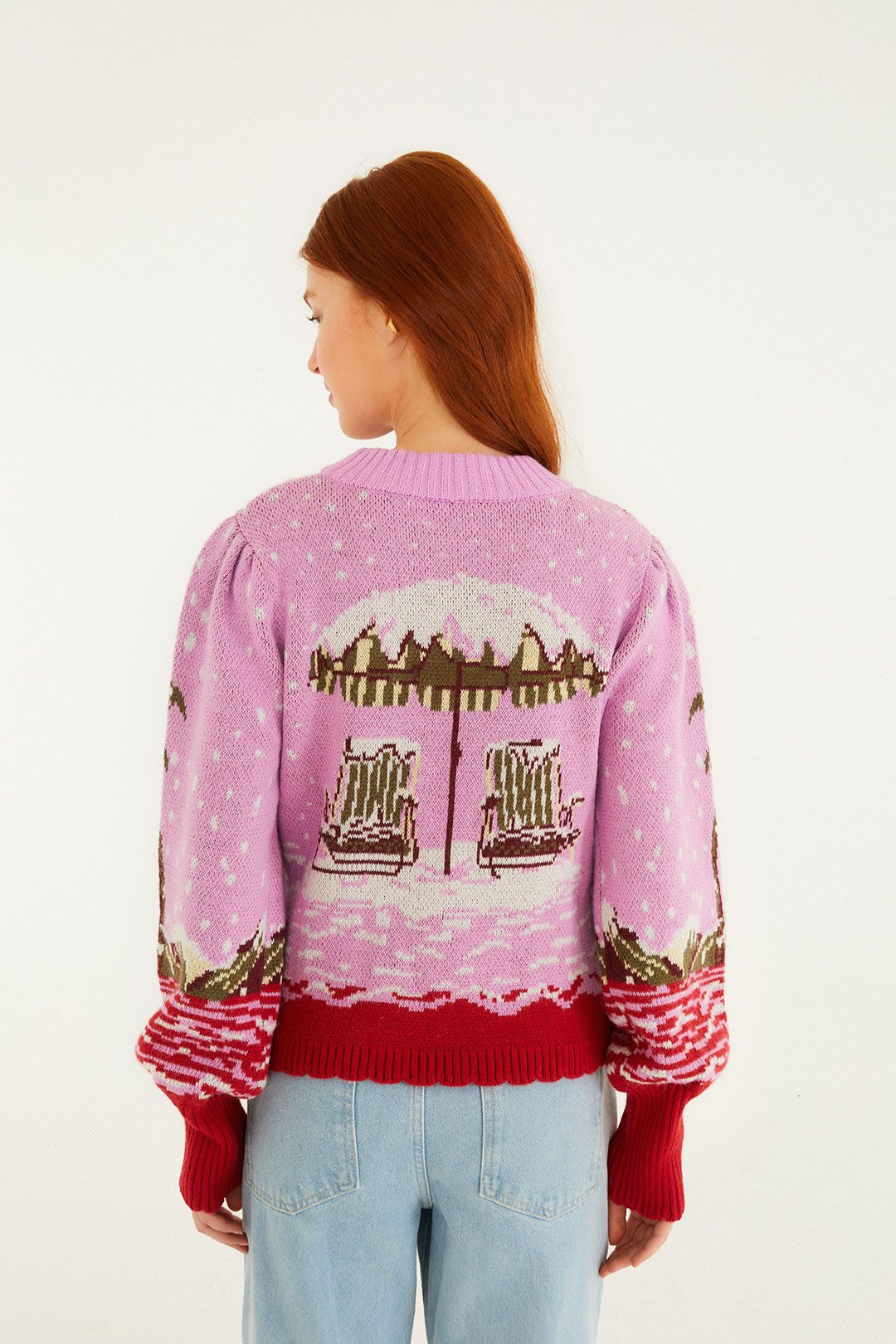 Farm Rio From Sand To Snow Knit Sweater