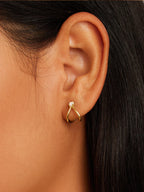 Gorjana Opalite Soltaire Double Huggies