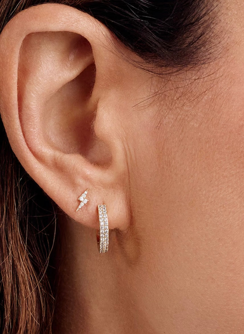 Gorjana Wilder Shimmer Bar Huggies