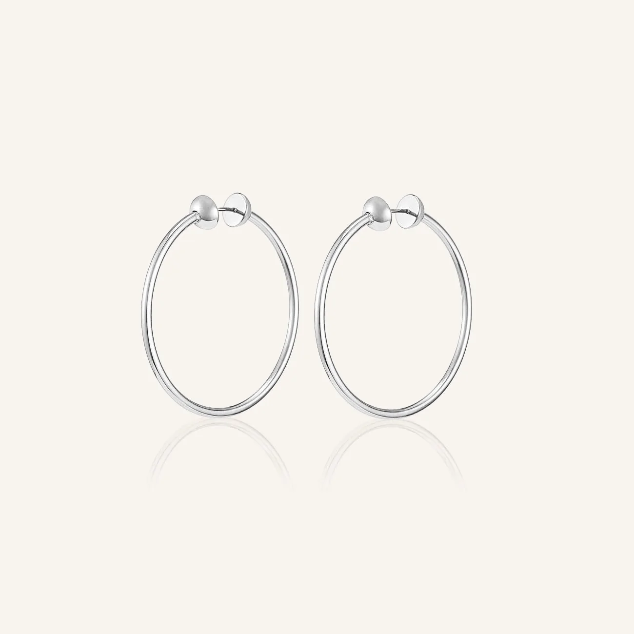 Jenny Bird: Icon Hoops Small Silver