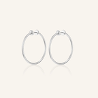 Jenny Bird: Icon Hoops Small Silver