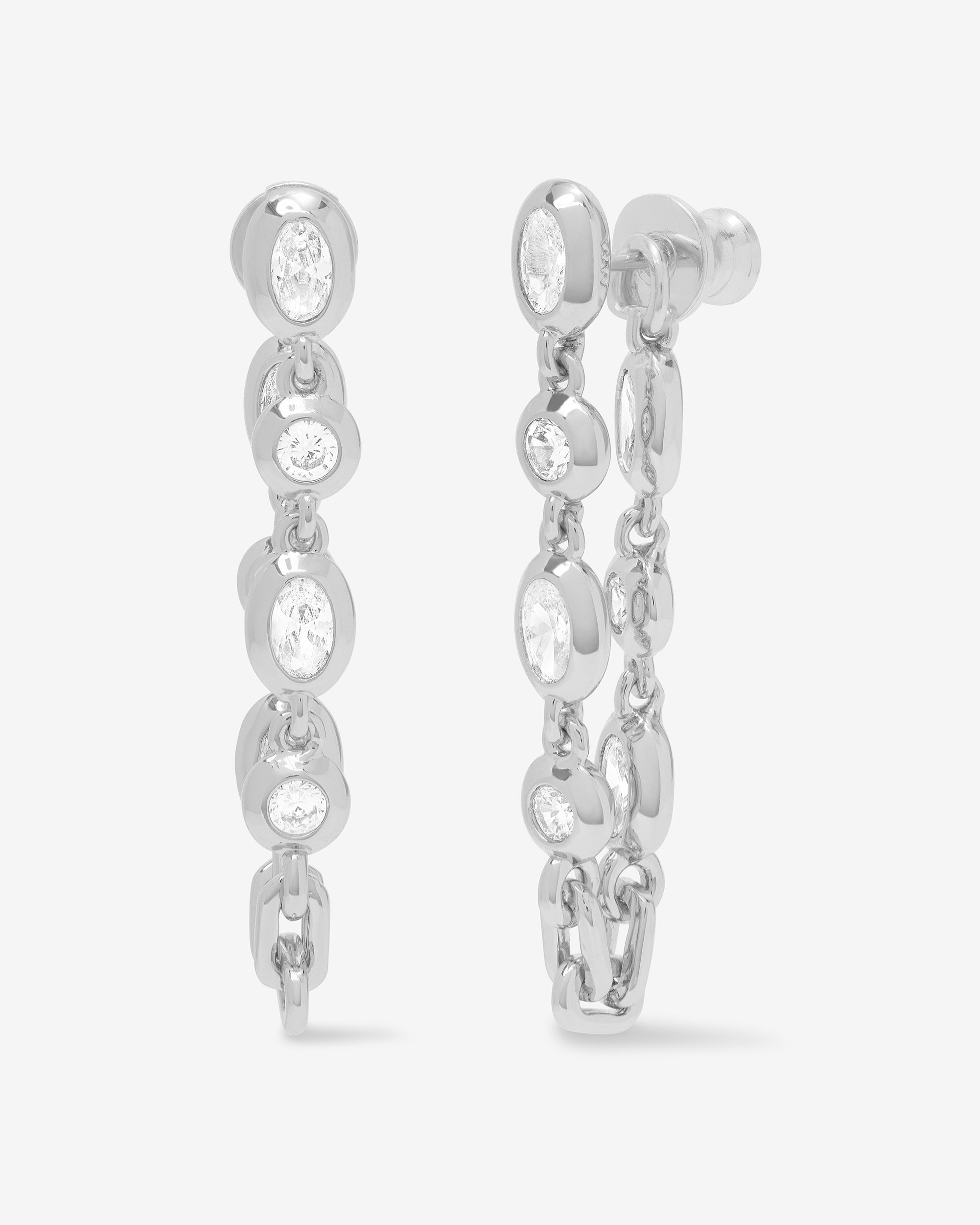 Melinda Maria She's a Boss Soft Hoops Silver