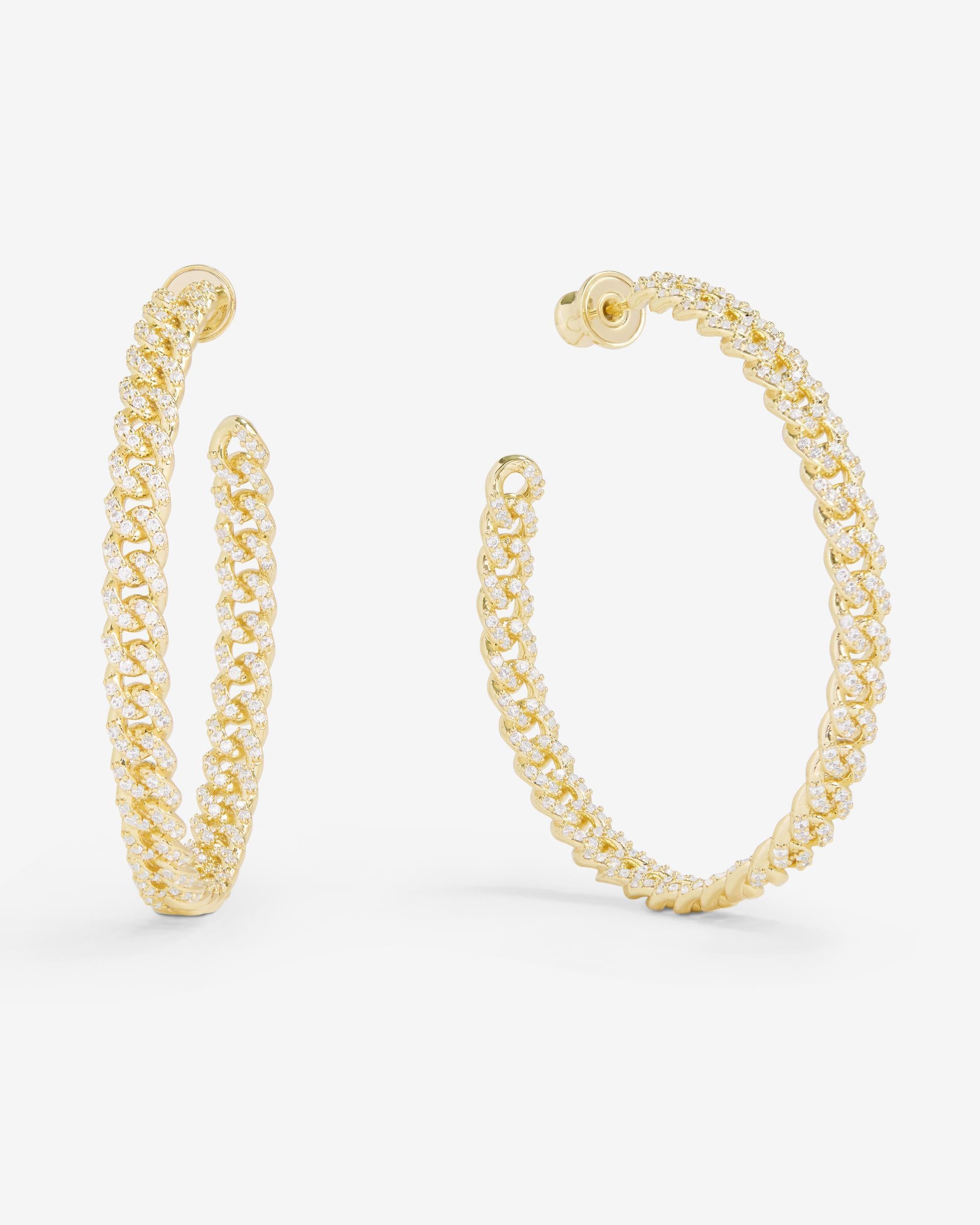 Melinda Maria Pave Julian Chain Hoops 2