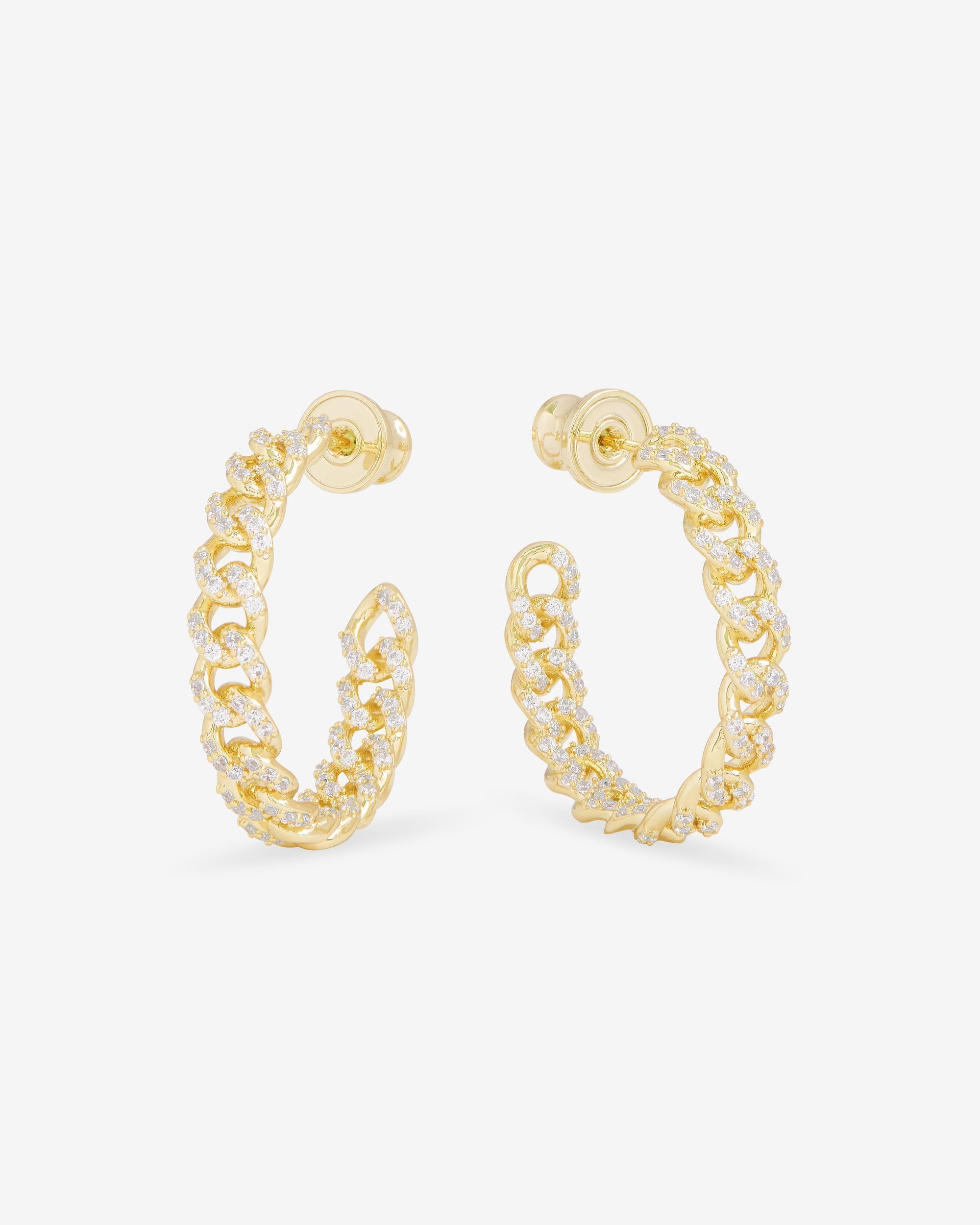 Melinda Maria Pave Julian Chain Hoops 1