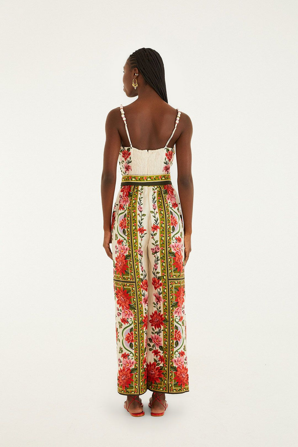 Farm Rio Wonder Rio Sand Maxi Jumpsuit