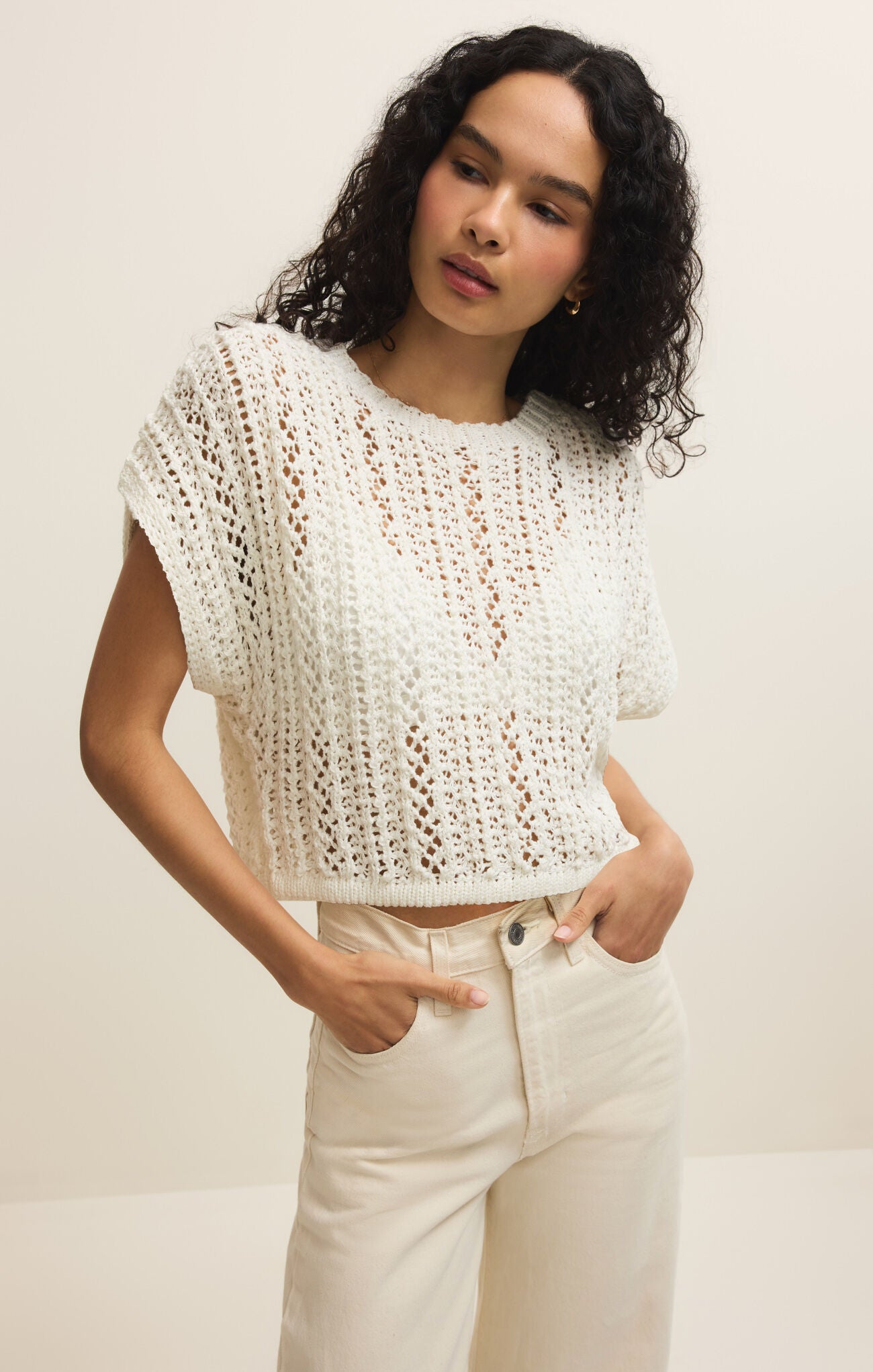 Z Supply Ballast Crochet Top